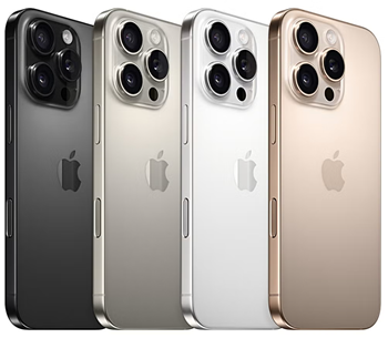 iPhone 16 Pro各顏色產品圖