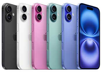 iPhone 16 各顏色產品圖