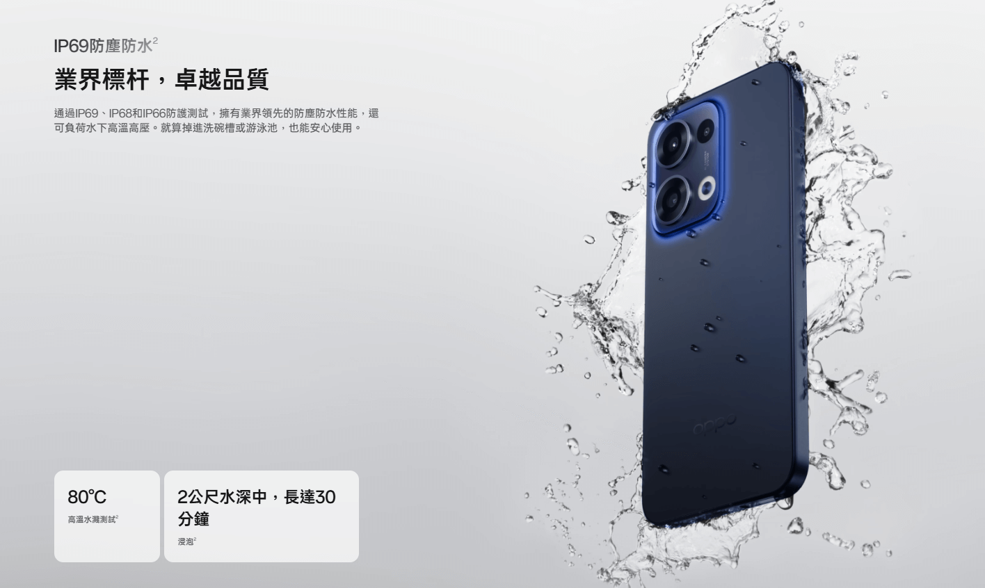 OPPO Reno 13 防水規格