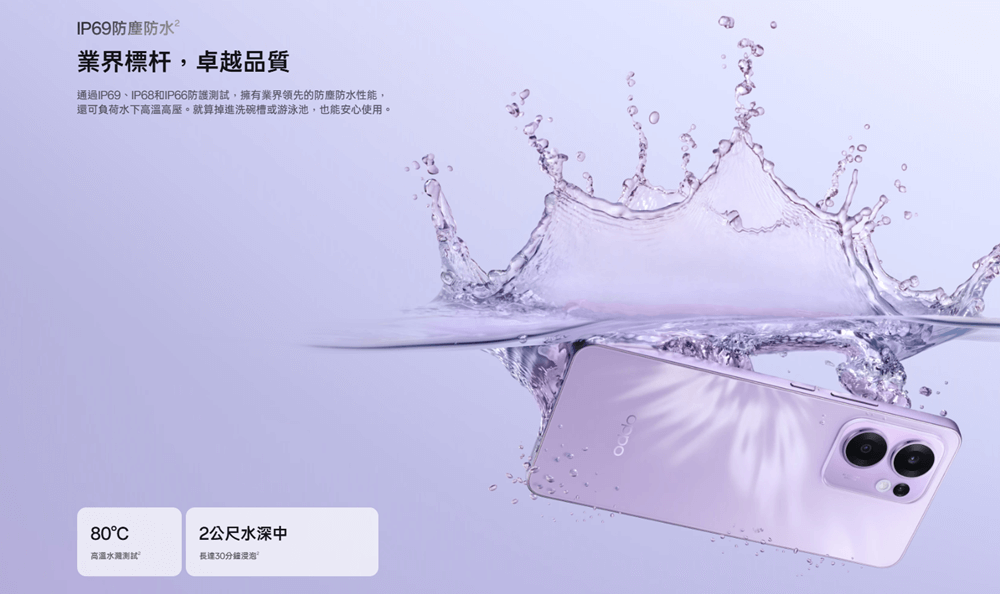 OPPO Reno13 F 防水規格
