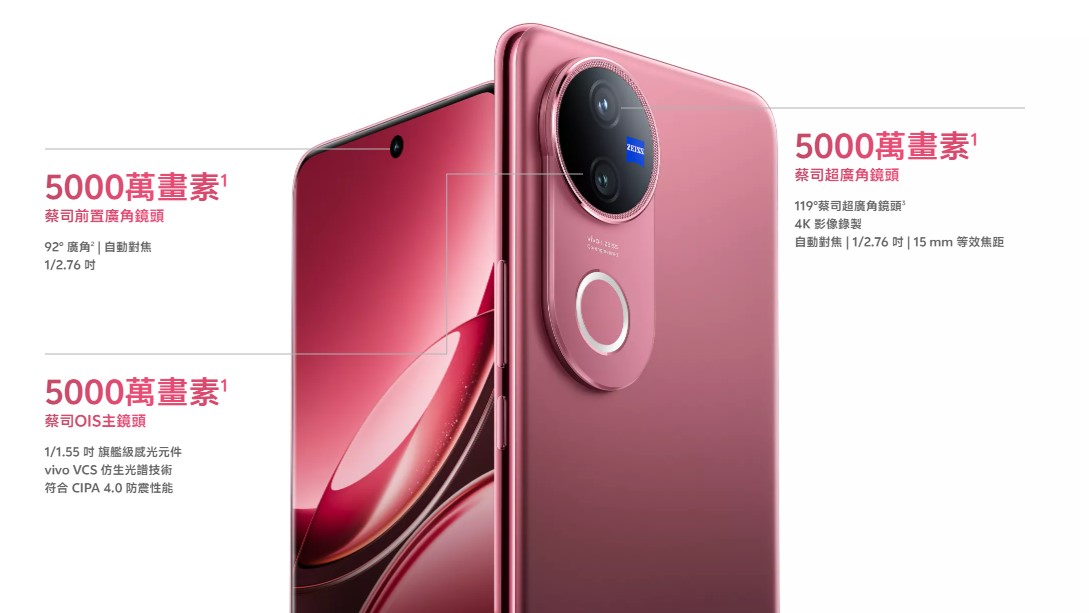 vivo V50 鏡頭規格