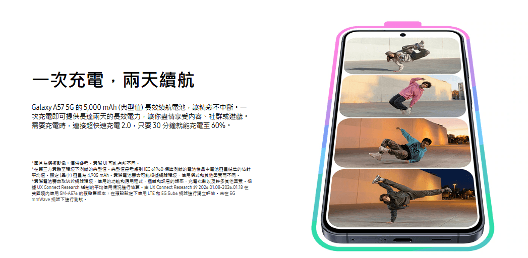 三星A57充電
